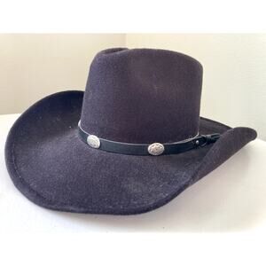 Vintage Pigalle Black Felt Western Cowboy Hat